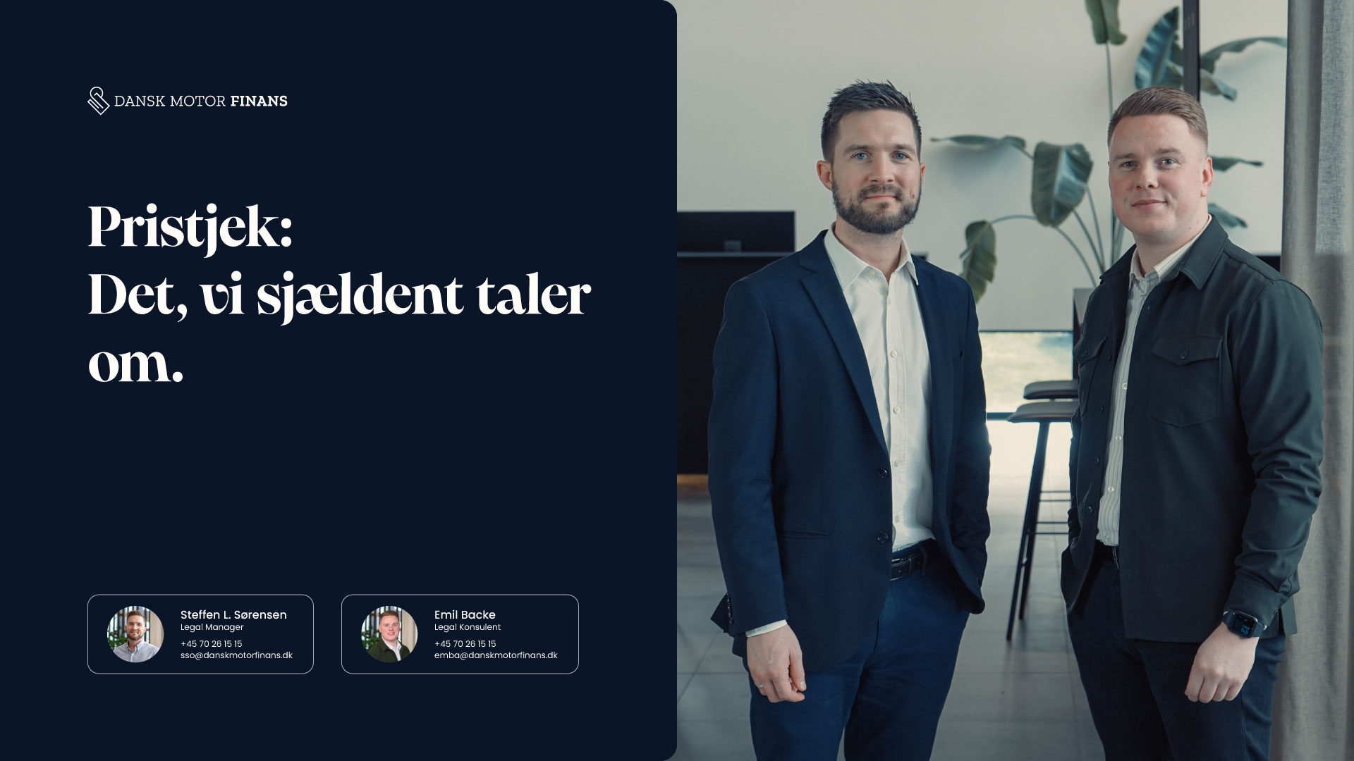Pristjek billede af vores 2 legal ansatte hos dansk motor finans