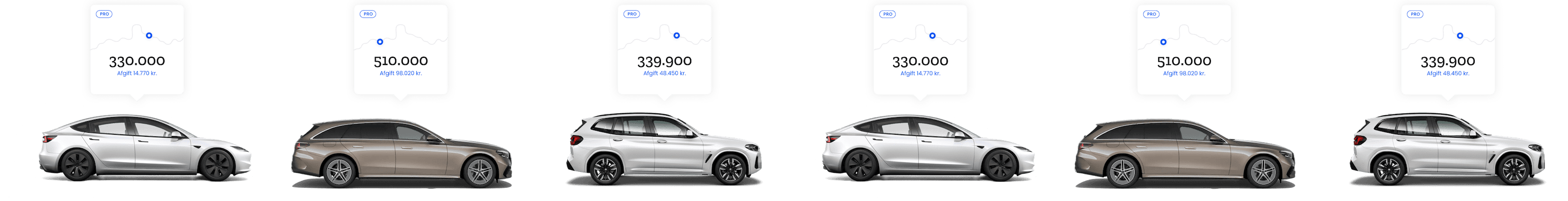 a couple of white cars